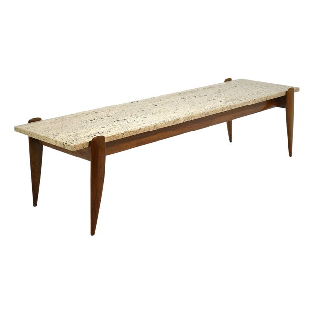 Gio Ponti Travertine Coffee Table For Sale