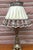 1960s Empire Brass Table Lamp with Fabric Shade, 1960s For Sale - Image 5 of 9