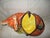 This is a GORGEOUS! Huge Mid Century Italian Ceramic Fox with Satchel Cache Pot that is Finely Detailed with a Beautiful...