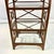 Wood 1980s Vintage Hollywood Regency Contemporary Target Design Etagere Display Case, After McGuire For Sale - Image 7 of 16