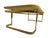 Yellow 1970s Lane Furniture Lemon Yellow Lacquered Wood Coffee Table With Brass-Tone Metal Base For Sale - Image 8 of 13