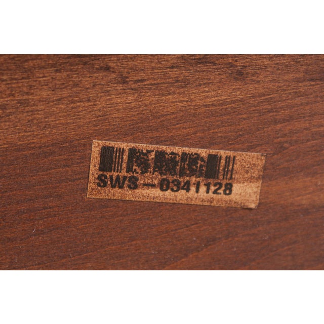Stickley Arts & Crafts Inlaid Cherry Open Bookshelf For Sale - Image 18 of 18