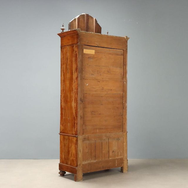 Umbertino Walnut Wardrobe with Mirrored Door For Sale - Image 10 of 11