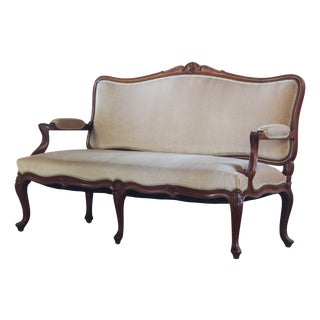 Antique Louis XV Style Sofa, France, 19th Century For Sale