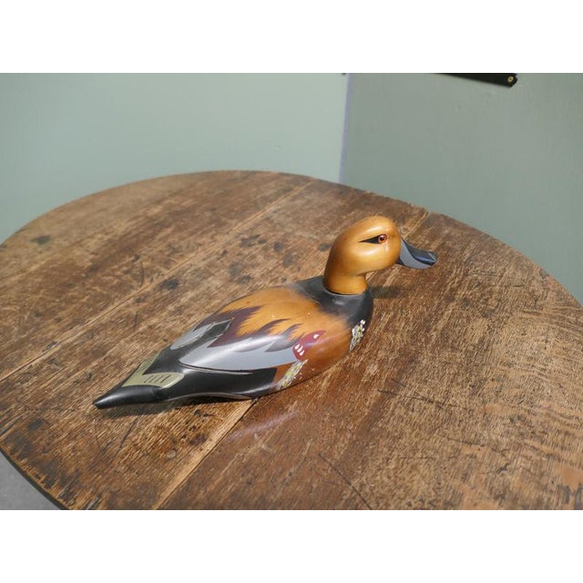1900 - 1909 Chinese Painted and Decoy Duck, 1900 For Sale - Image 5 of 9