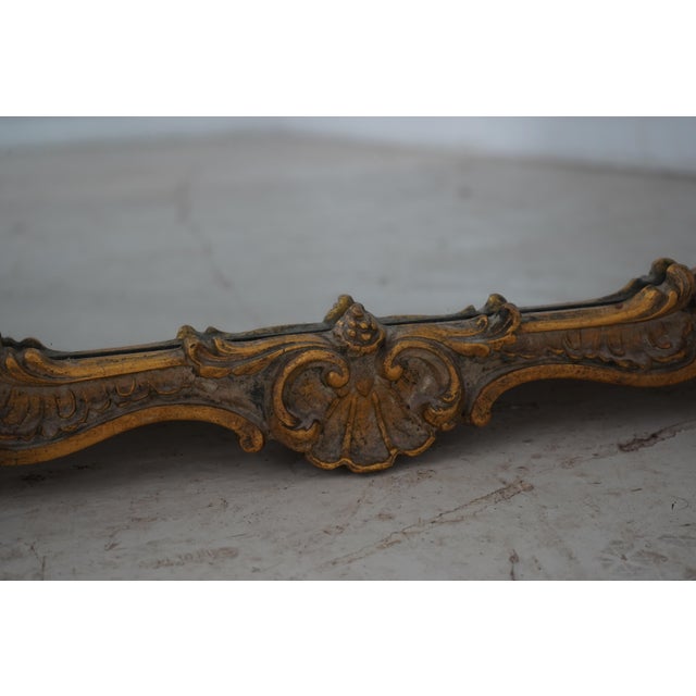Gold Friedman Brothers of Ny Vintage French Style Gold Mirror For Sale - Image 8 of 10