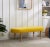 Add a touch of elegant glamour to any modern décor with this marigold velvet oval bench. Its retro gold legs and chic...
