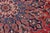 Shabby Chic Persian Kashan Rust/Blue Wool Rug - 9'8'' X 13'4'' For Sale - Image 4 of 10