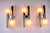 Gaetano Sciolari 1970s Chrome and Glass Wall Lamp by Gaetano Sciolari For Sale - Image 4 of 7