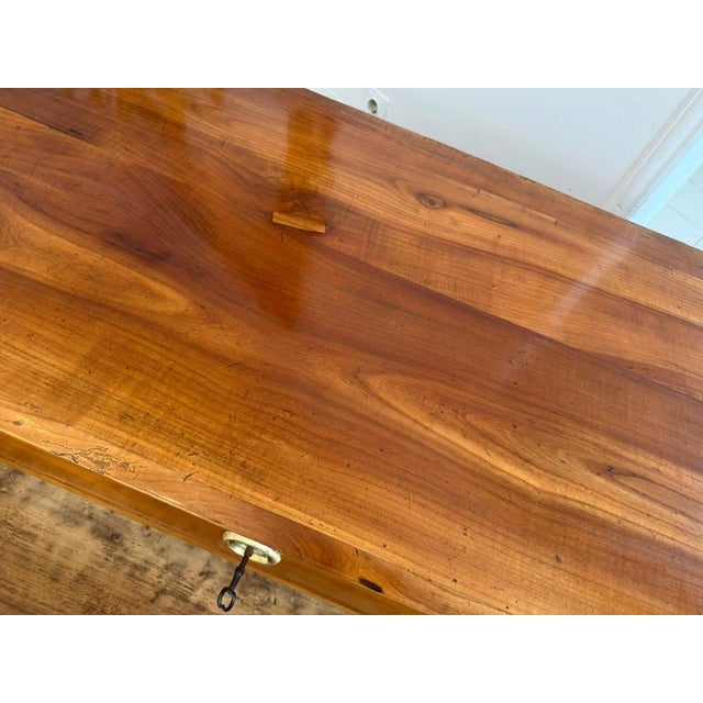 Metal Biedermeier Chest of Drawers in Cherrywood For Sale - Image 7 of 18
