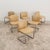 Beige Vintage Cantilever Chairs in Chromed Steel and Faux Leather, 1970s, Set of 6 For Sale - Image 8 of 9