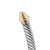 Early 21st Century David Yurman Classic Cable Dome Silver & Yellow Gold 5mm Cuff Bangle Bracelet For Sale - Image 5 of 6