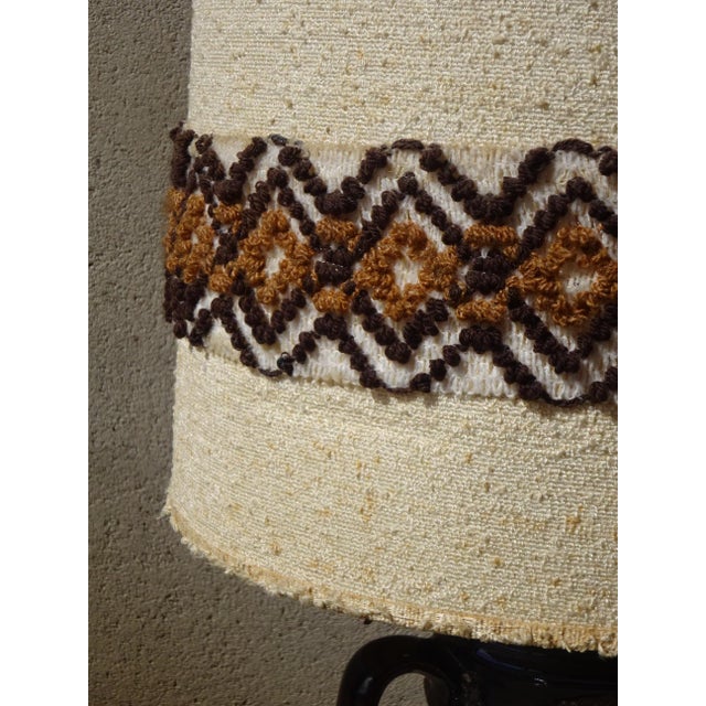 Brown Large Vintage Floor Lamp, 1960s For Sale - Image 8 of 12