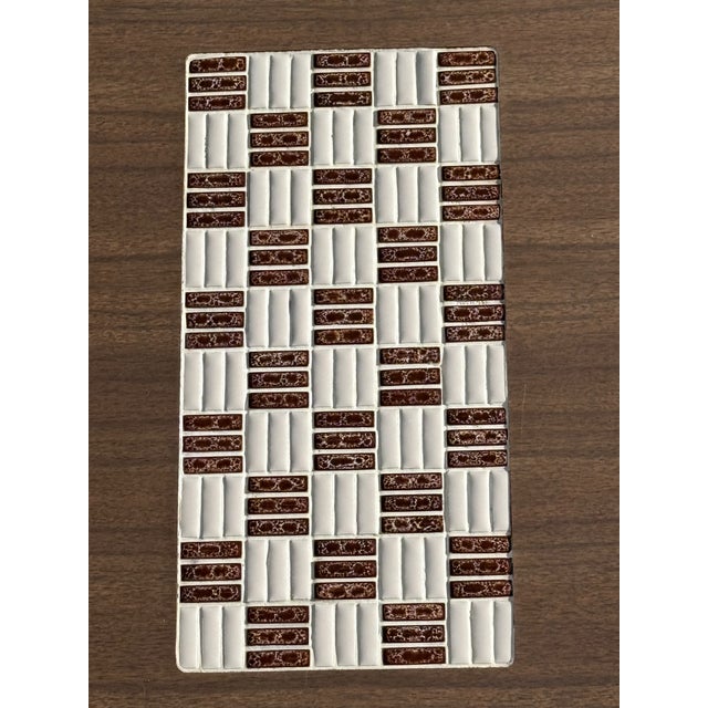 Mid-Century Tiled Checkerboard Danish-Style Side Table by Reiss Furniture For Sale In New York - Image 6 of 13