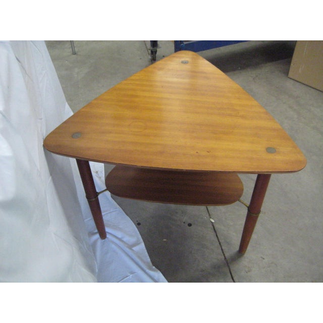 Vintage MidCentury Buch Guitar Pick Side Table Signed Chairish