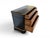 Vintage Chest of Drawers with Blockboard and Brass Inlays, 1950s For Sale - Image 6 of 14