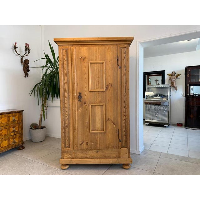 Baroque Farmhouse Cabinet in Softwood For Sale - Image 8 of 14