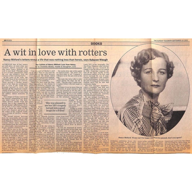 "The Letters of Nancy Mitford: Love From Nancy" 1993 Mosley, Charlotte [Edited By] For Sale - Image 12 of 14