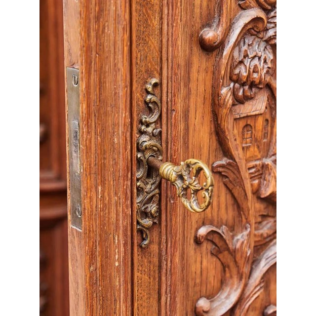 Liège Carved Oak Cabinet For Sale - Image 14 of 14