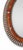 Moroccan Contemporary Moroccan Oval Resin and Metal Wall Mirror For Sale - Image 3 of 3