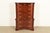 Chippendale Carved Mahogany Serpentine Front Six-Drawer Highboy Dresser For Sale - Image 15 of 15