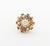 Mid 20th Century 14k Yellow Gold and Multicolored Gemstone Cluster Ring For Sale - Image 5 of 13