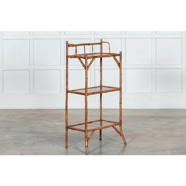 19th Century Bamboo Chinoiserie Etagere, 1870s For Sale - Image 4 of 16