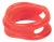 Christian Lacroix Pink-Red See-Thru Free-Form Resin Bracelet Bangle For Sale