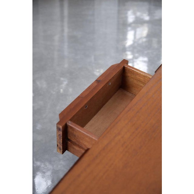 Brown Mid-Century Modern Brown Teak Desk, 1960s For Sale - Image 8 of 18