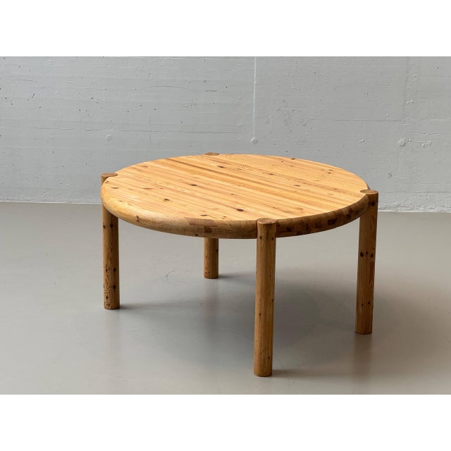 Round Pine Table by Rainer Daumiller, Denmark, 1970s For Sale - Image 3 of 18