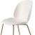 GamFratesi 'Beetle' dining chair with brass conic base. Designed by Danish-Italian design-duo GamFratesi in 2013. The...