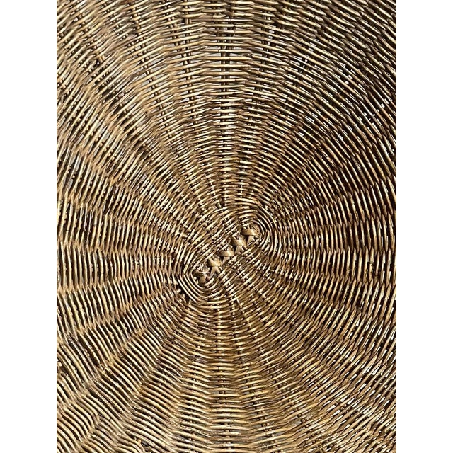 Set of Armchairs with Wicker Seat, 1950s For Sale - Image 12 of 18