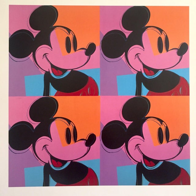 The Art Of Mickey Mouse ウォーホル/アートポスター Andy Warhol, the Art of Mickey Mouse, Original Vintage