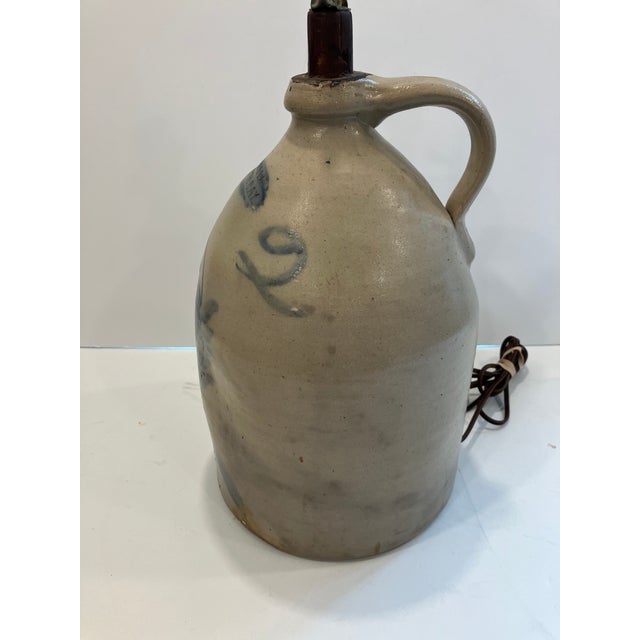Antique American Stoneware Lamp For Sale In Boston - Image 6 of 8