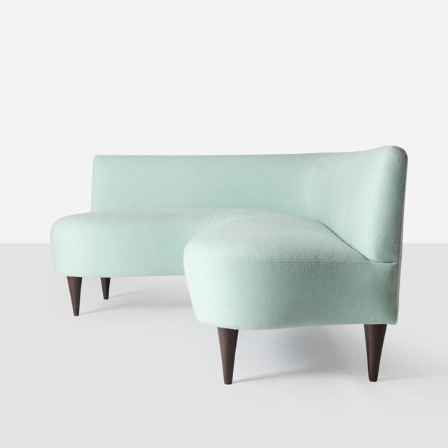 1950s Pair of 1950s L-Shaped Sofas in the manner of Giulio Minoletti For Sale - Image 5 of 10