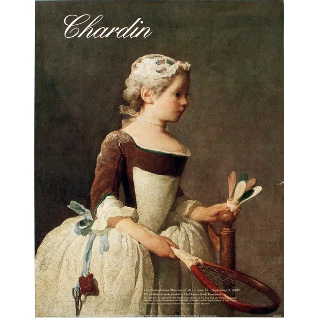 Artist: Jean Baptiste Chardin Title: Girl With Shuttlecock Year: 2000 Signed: No Medium: Offset Lithograph Paper Size: 23...