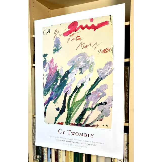 Cy Twombly Original 2002 Royal Botanic Garden Edinburgh Exhibition Poster For Sale - Image 11 of 13