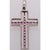 14 Karat White Gold and Pink Topaz Cross Pendant 0.38 TWS For Sale In New York - Image 6 of 6
