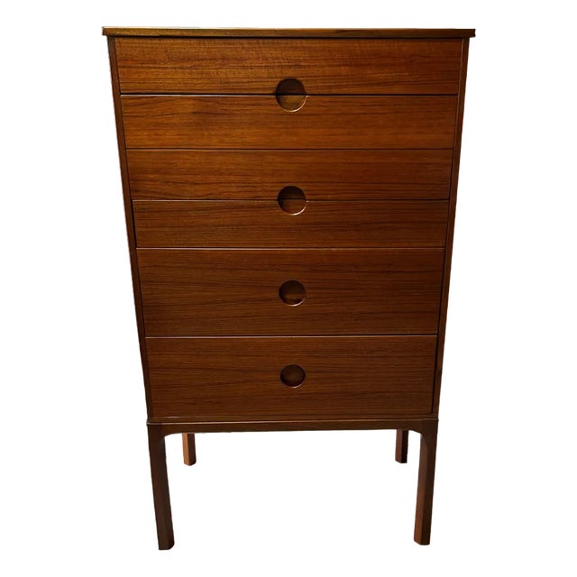 Teak Chest of 6 Drawers by Aksel Kjersgaard for Odder, 1960s For Sale