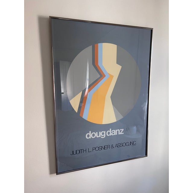 Rare Doug Danz Signed Untitled Silkscreen Abstract Art Poster. Judith L. Posner & Assoc., INC 1979. Additional details: -...