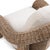 Wood Elara Curved Rattan Arm Chair For Sale - Image 7 of 7