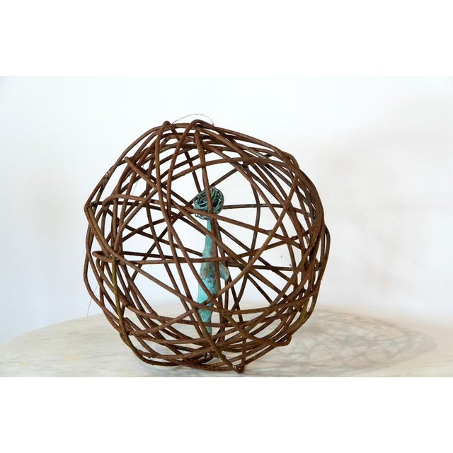 Early 21st Century Caged Woman 2 in Rusted Iron, 2010s For Sale - Image 5 of 15