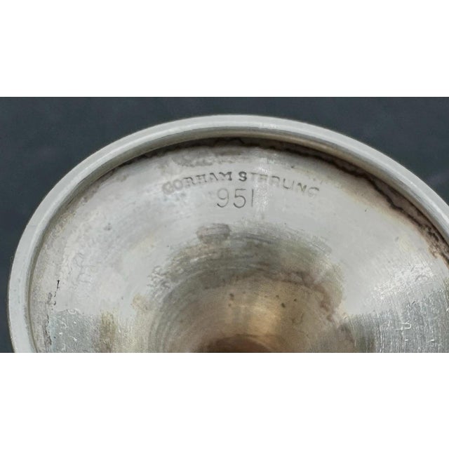 Each sterling cordial measures approximately 2 7/8 inches tall and 1 3/8 inches wide at its rim. Beautiful set of 6...