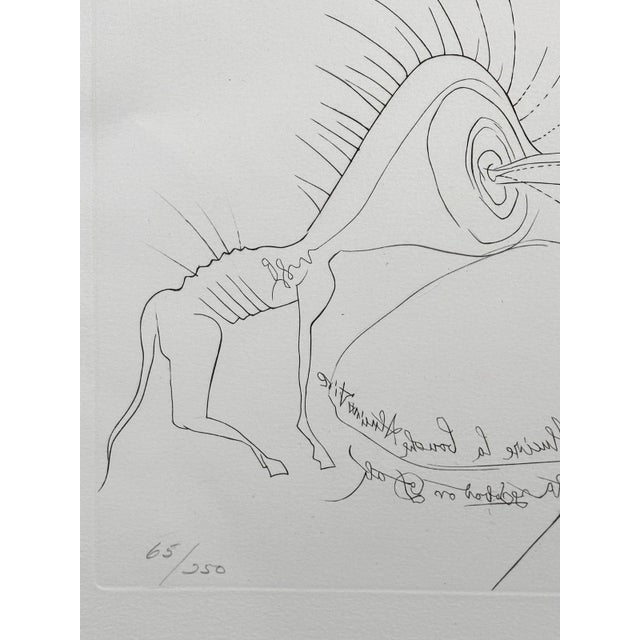 1970s Dali Imaginations & Objects Future Liquid & Gaseous Tv Hand Sig/Num Etching Art For Sale - Image 4 of 5