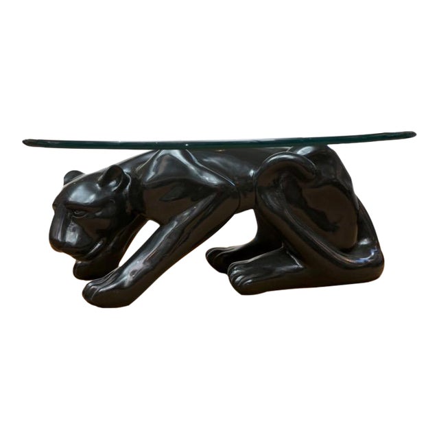 Black Panther Coffee Table Circa 1970's Chairish