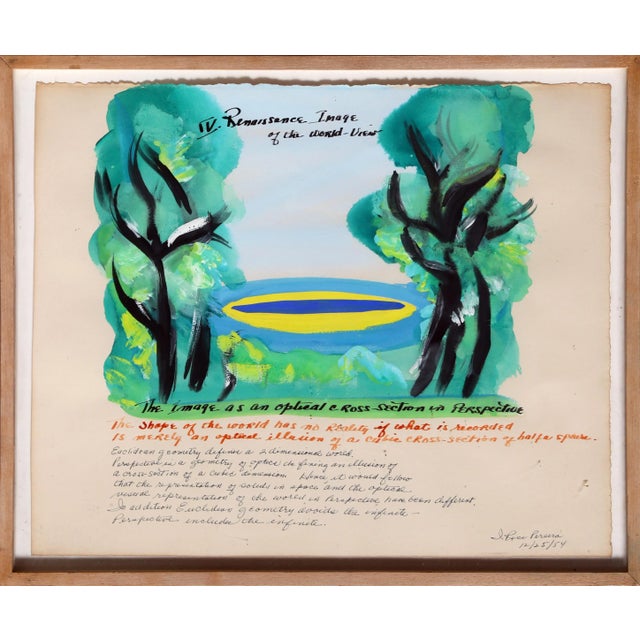 The Lapis IV, Irene Rice Pereira Watercolor & Ink on Paper Painting For Sale