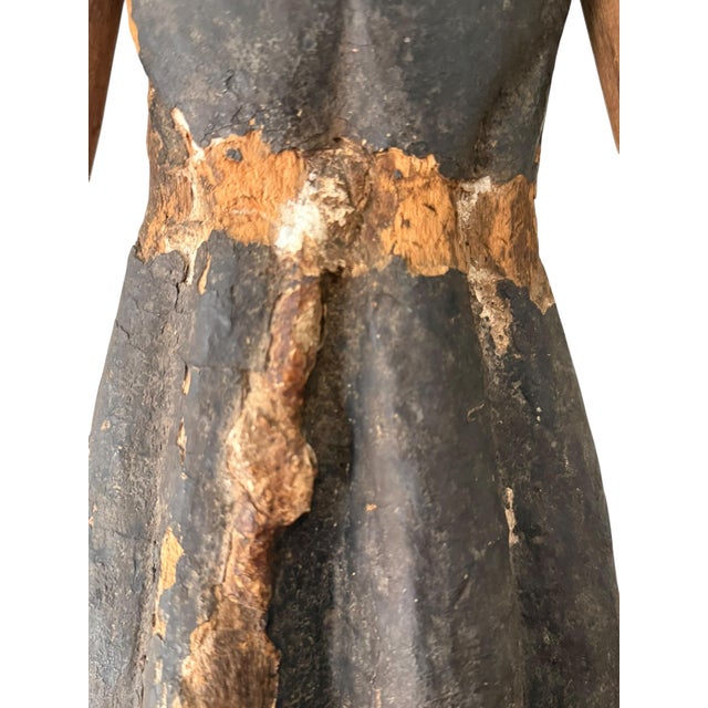 Late 19th Century Spanish Colonial Tradition Polychrome Devotional Figure or Santos For Sale In Los Angeles - Image 6 of 15