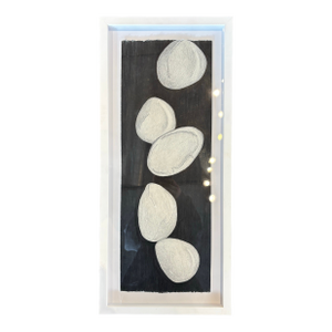 Contemporary Color Pencil Drawing of Stones by Pauline Kochanski