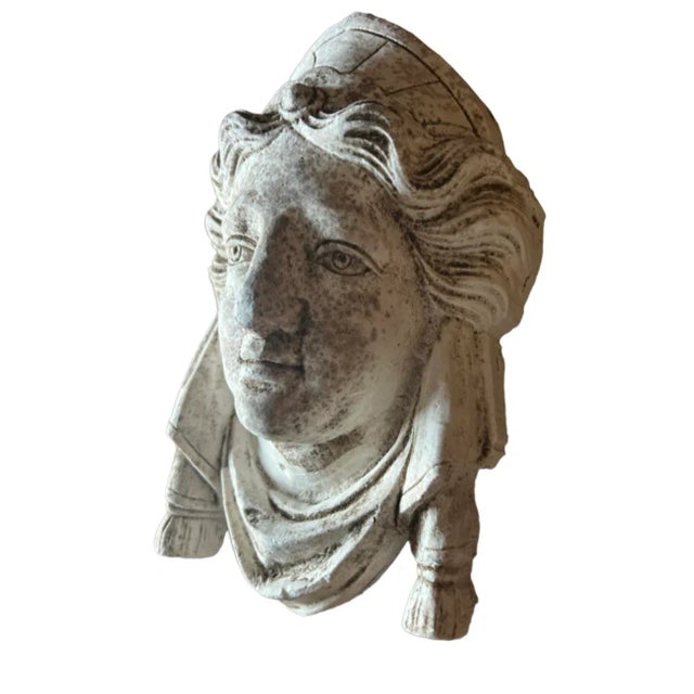 This face looks like concrete but isn’t as heavy. Handmade by somebody in the mid 70’s, it depicts what could be a male or...