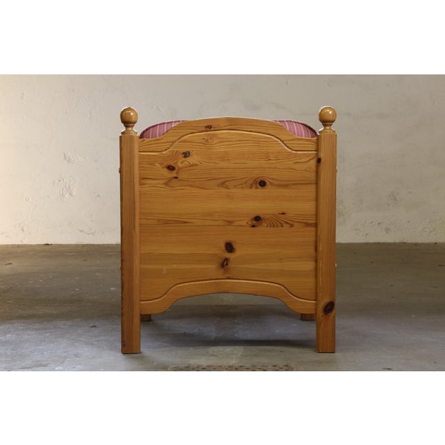 Wood Mid-Century Danish Pine Lounge Chair, 1970s For Sale - Image 7 of 18
